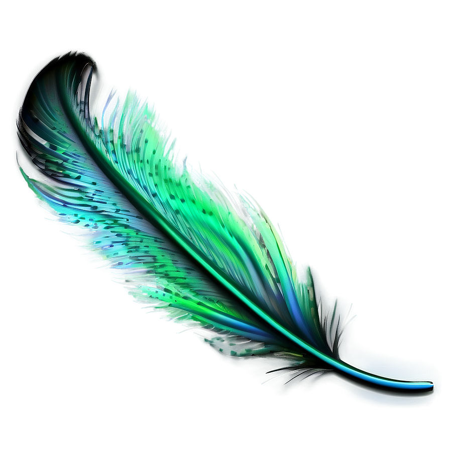 Emerald Feather Plume Png Lce6