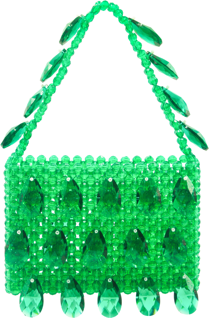 Emerald Green Crystal Purse