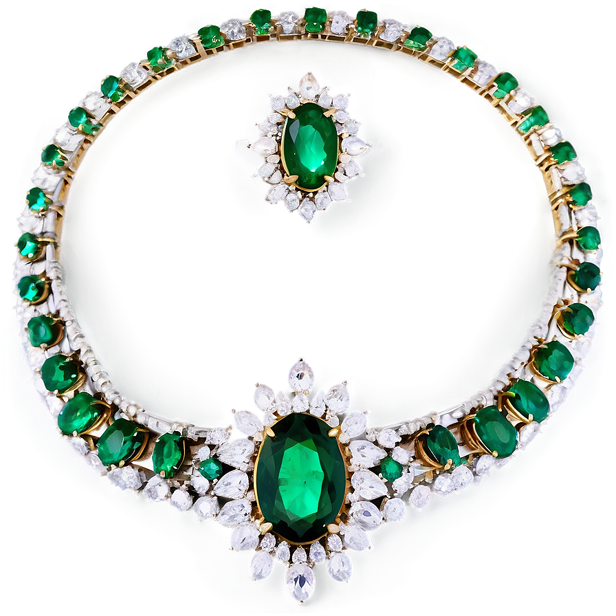 Emerald Jewellery Set Png Luv