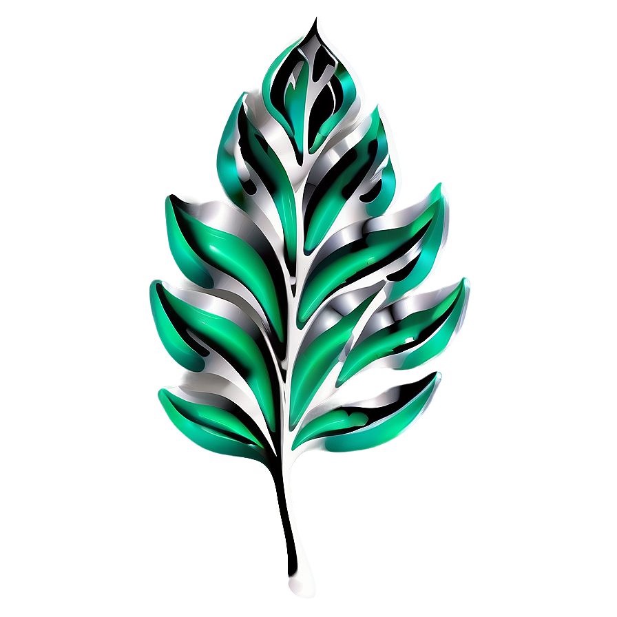 Emerald Leaf Design Png Rqx