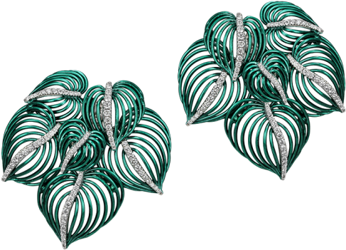 Emerald Leaves Jewelry Design