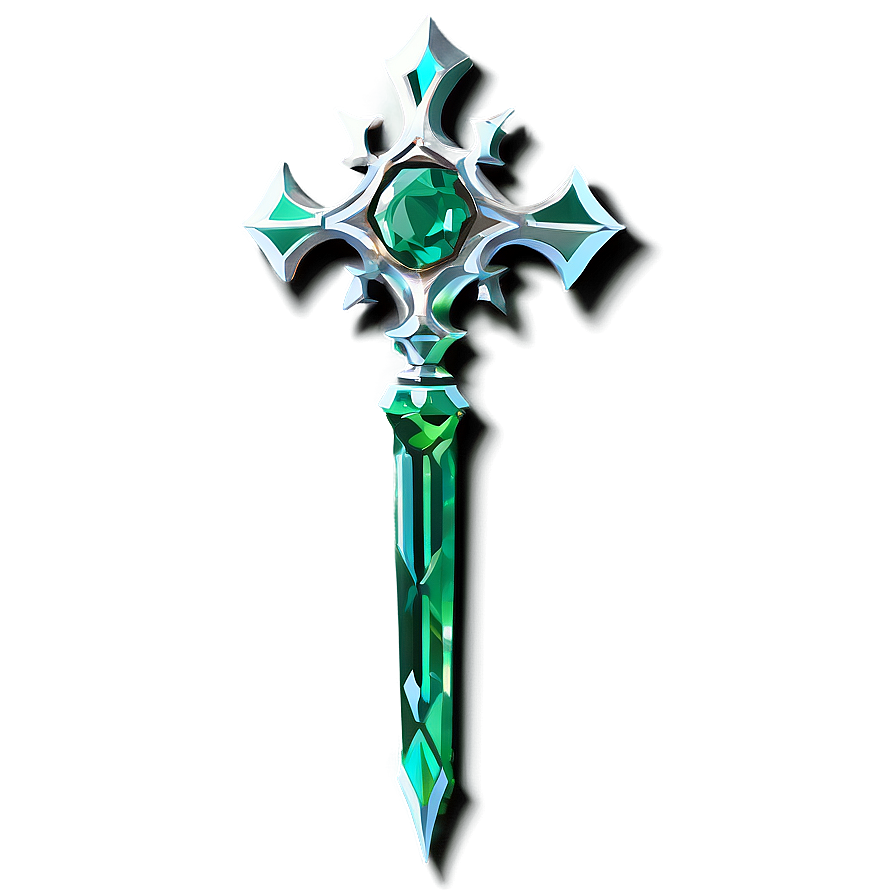 Emerald Scepter Png 06282024