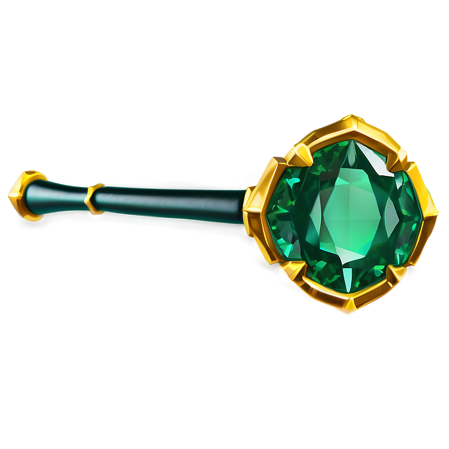 Emerald Scepter Png 06282024