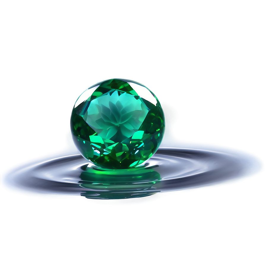 Emerald Water Droplet Png 06122024