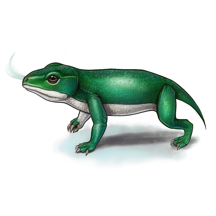 Emerald Wildlife Illustration Png 06122024