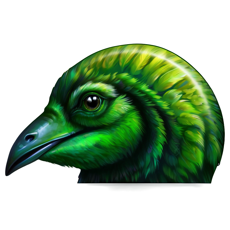 Emerald Wildlife Illustration Png Vxy68