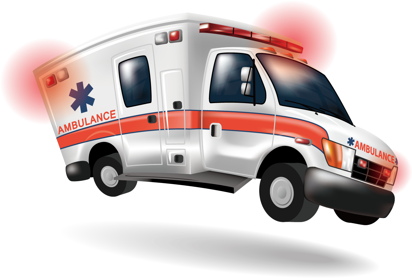 Emergency Ambulance Vehicle Illustration