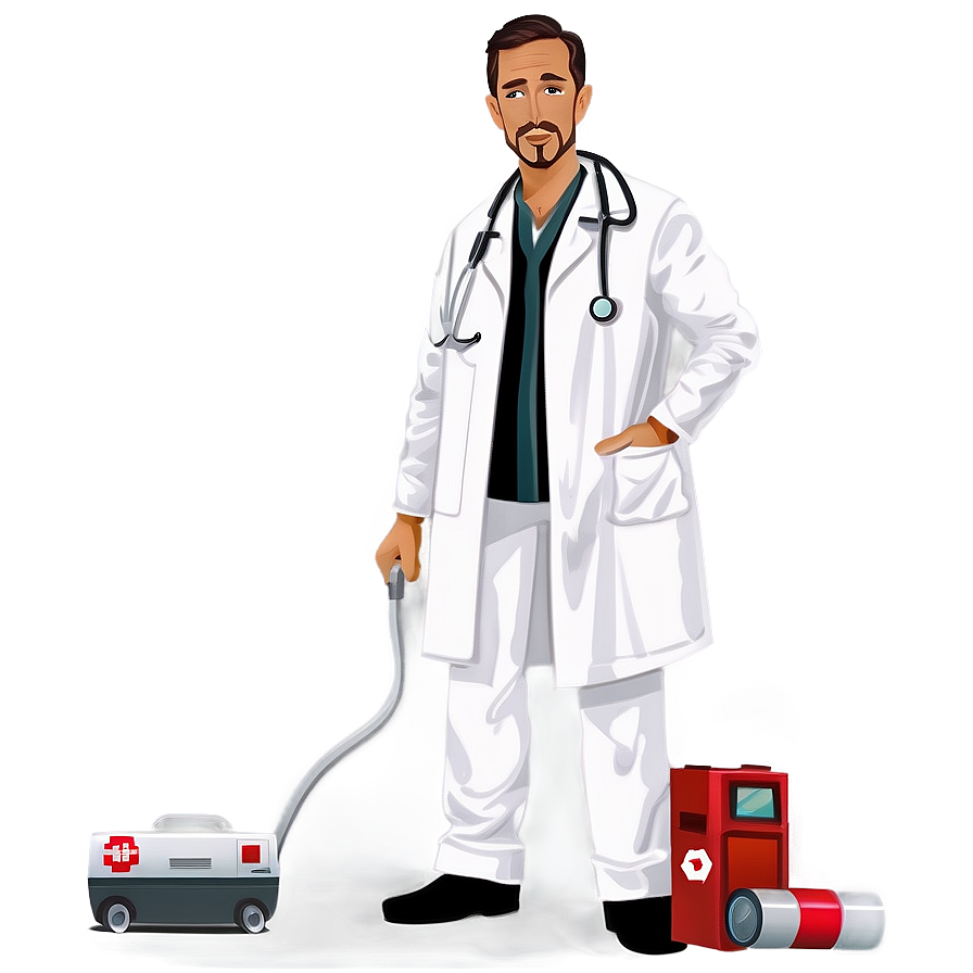 Emergency Doctor Cartoon Png Skg72