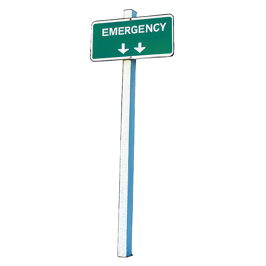 Emergency Street Sign Png 05252024