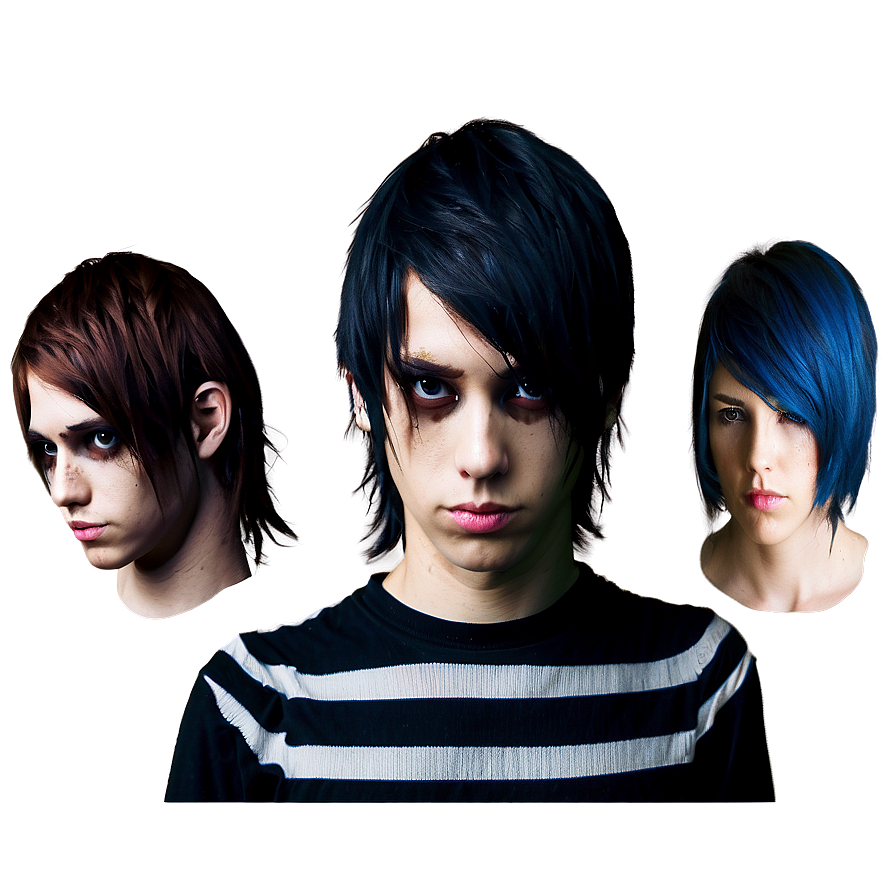 Emo Hair With Cap Png 91