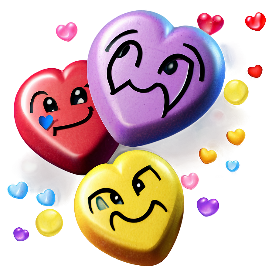 Emoji Conversation Hearts Png Bfr