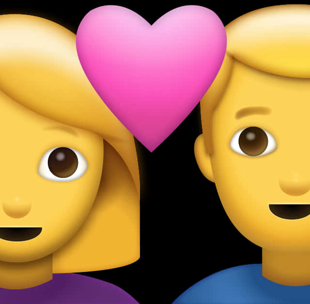 Emoji Couple With Heart