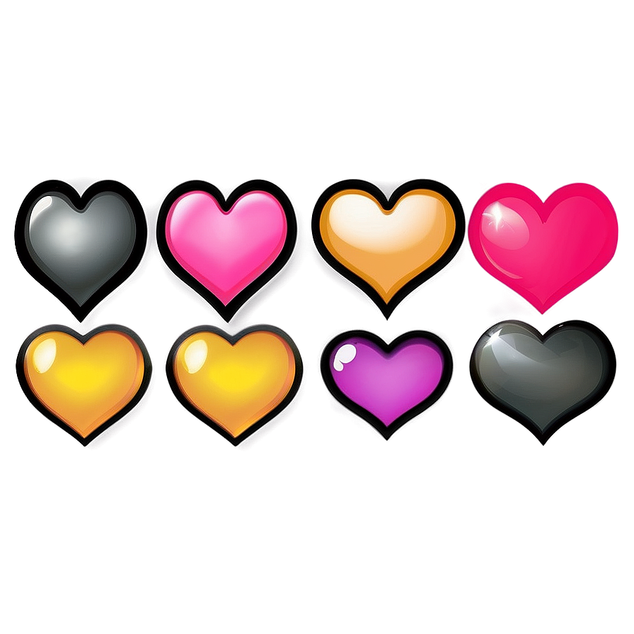 Emoji Hearts For Couples Png 93