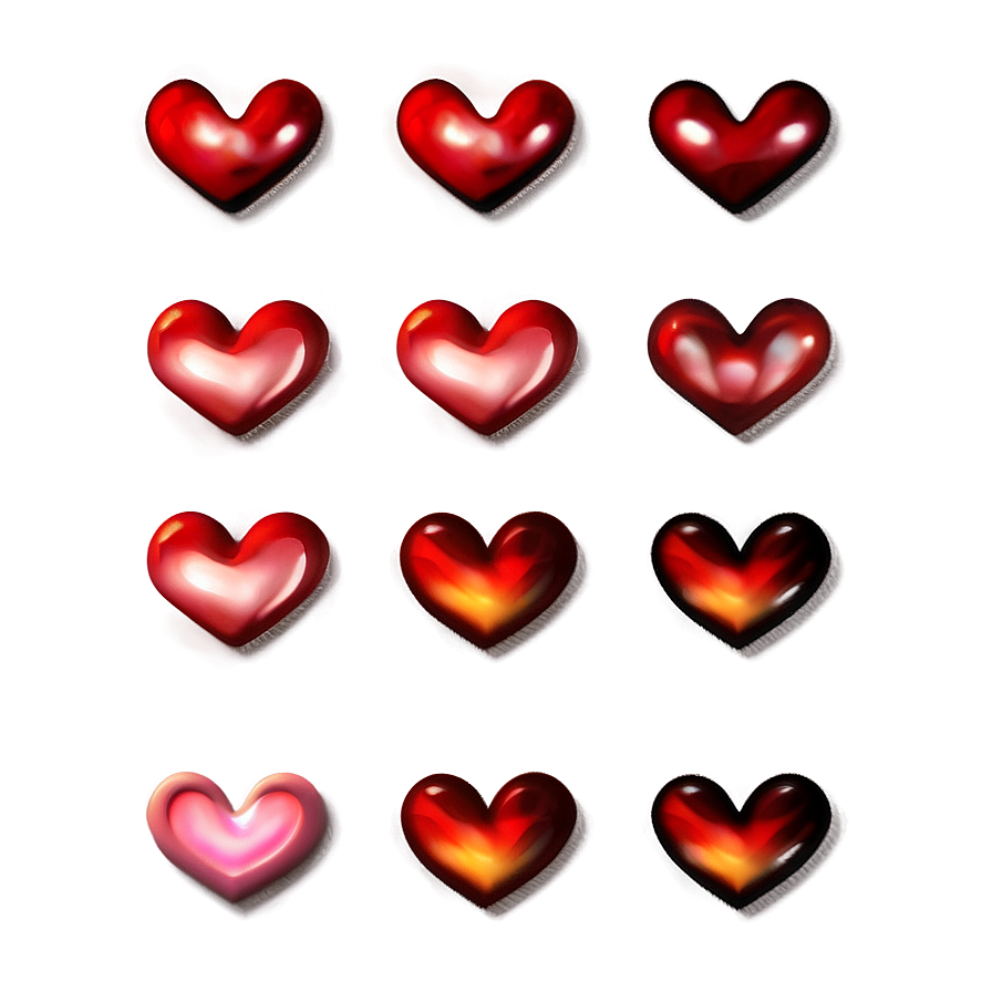 Emoji Hearts Png 06292024