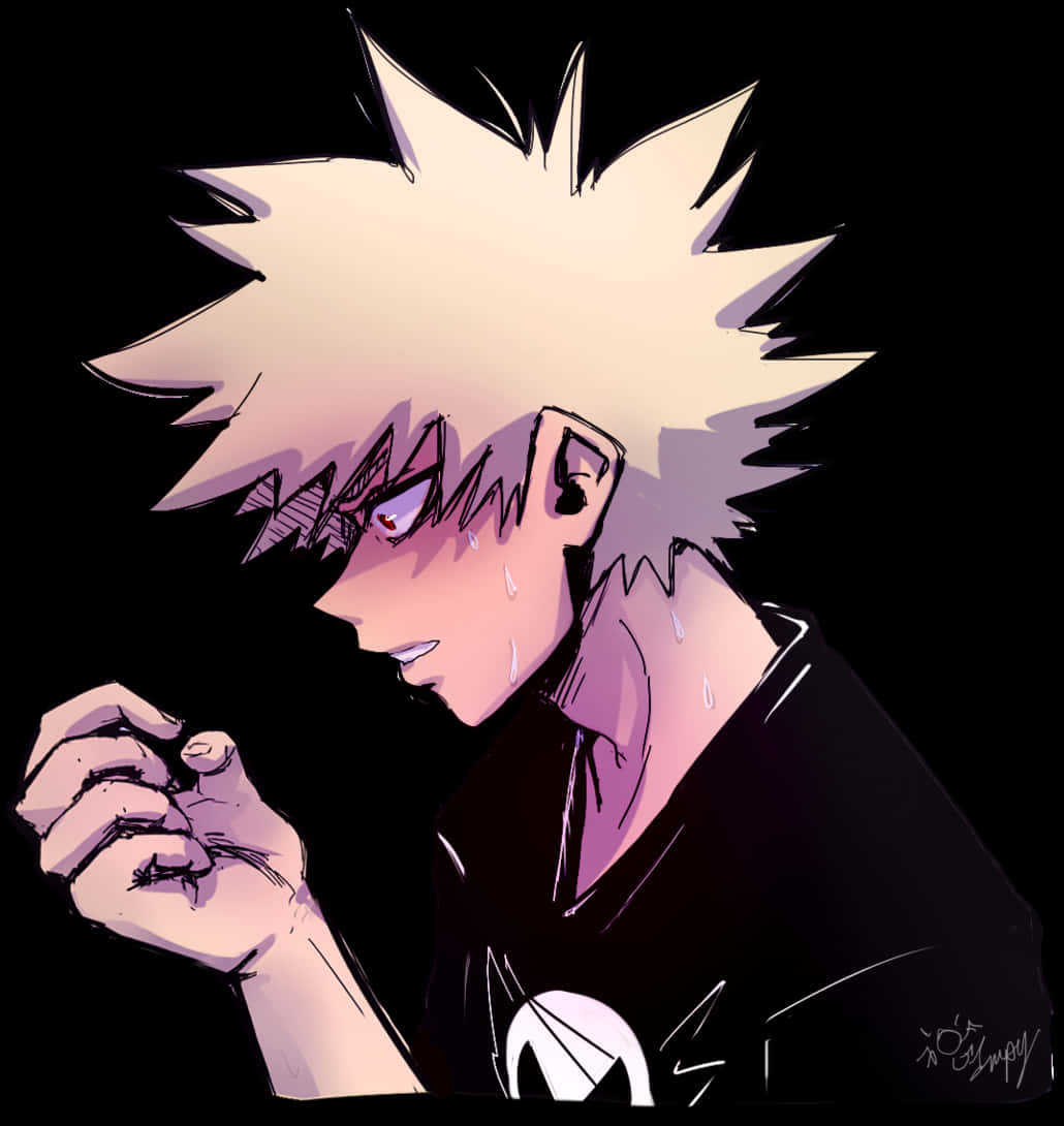 Emotional Bakugou Artwork