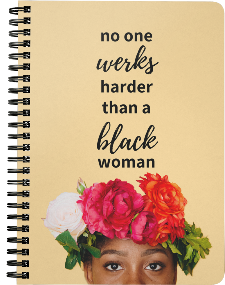 Empowerment Notebook Black Woman Floral Crown