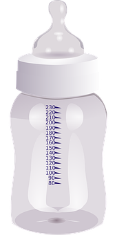 Empty Baby Bottle Illustration