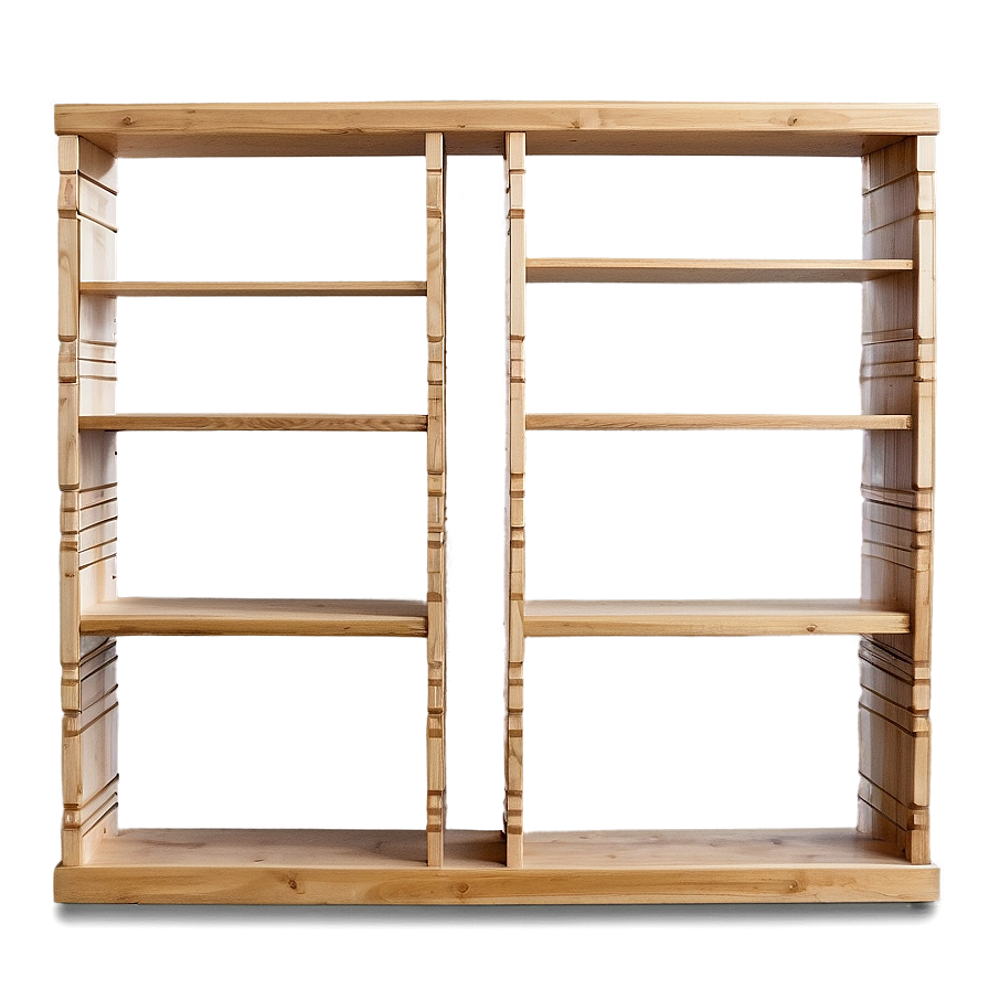 Empty Bookcase Design Png 68