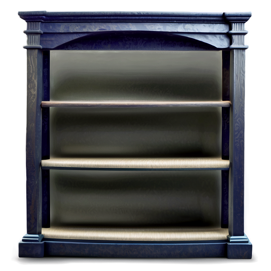 Empty Bookshelf Scene Png 06272024