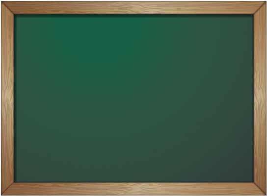 Empty Chalkboardwith Wooden Frame