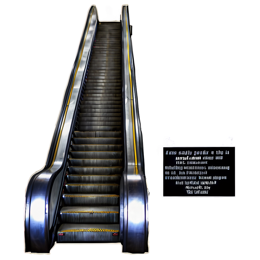 Empty Escalator At Night Png Gog44