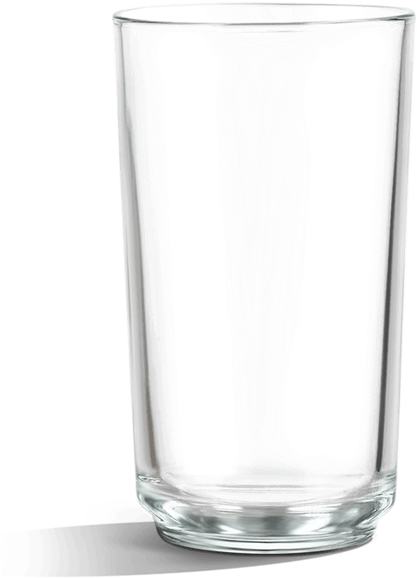 Empty Glass Cup Clear Background