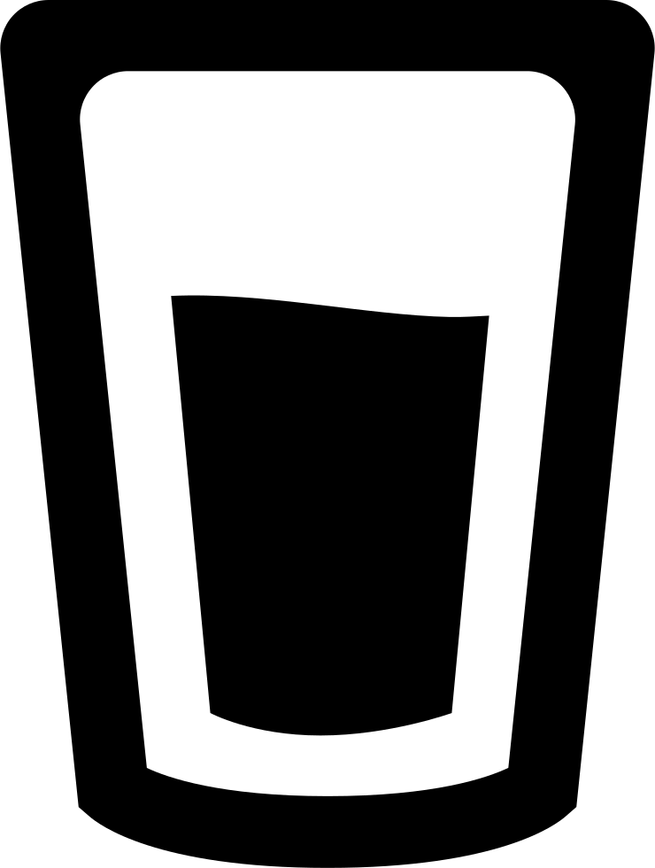 Empty Glass Outline Vector