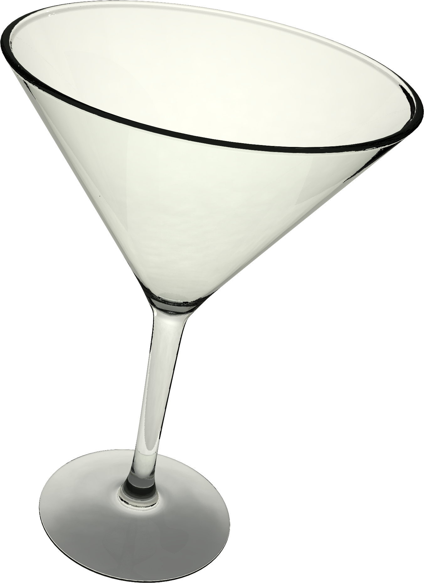 Empty Martini Glass