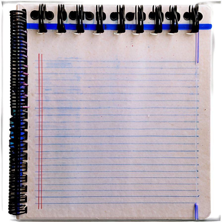 Empty Notebook Paper Png 35