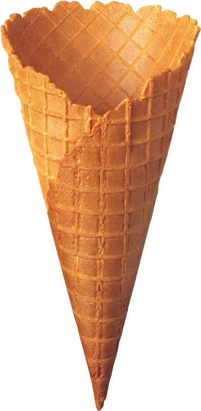 Empty Waffle Cone Standing