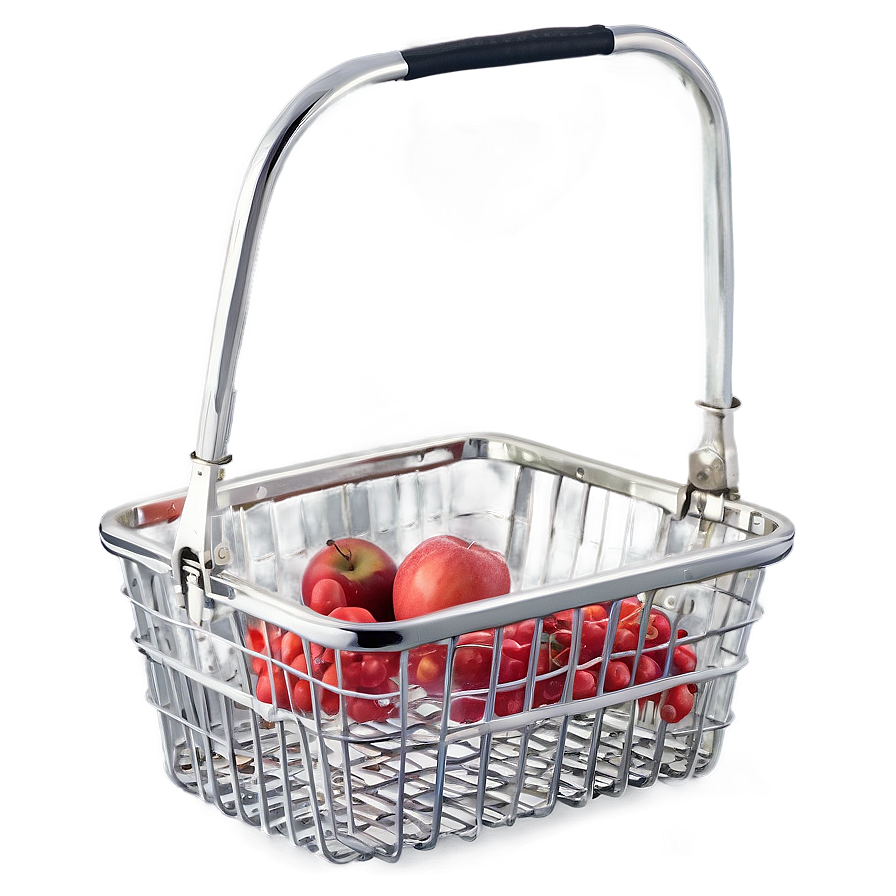 Empty Wire Shopping Basket Png 06272024