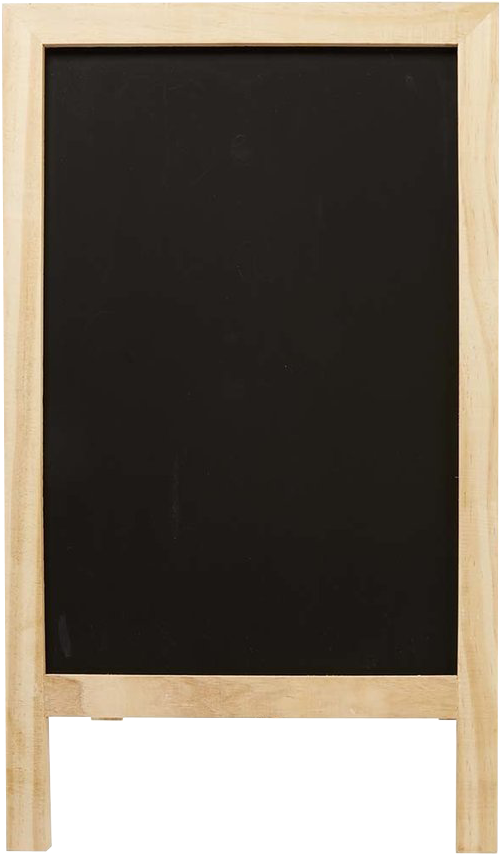 Empty Wooden Frame Blackboard