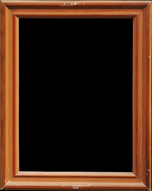 Empty Wooden Picture Frame