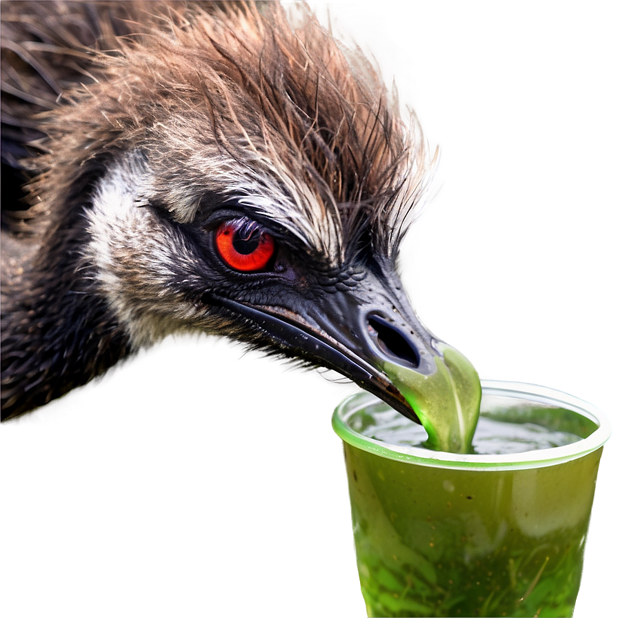 Emu Drinking Png Fdu