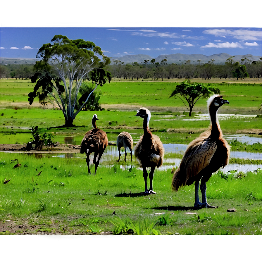 Emu Habitat Png Vac68