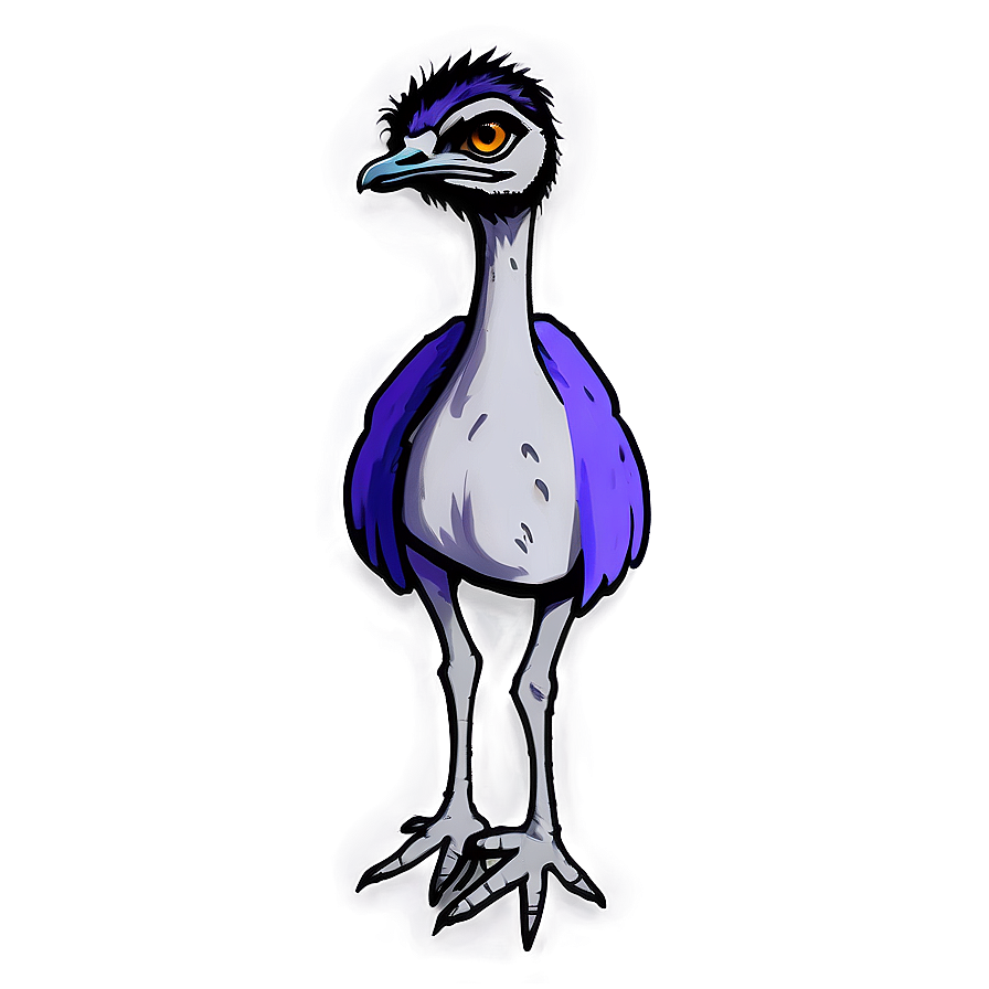 Emu Sketch Png 06252024