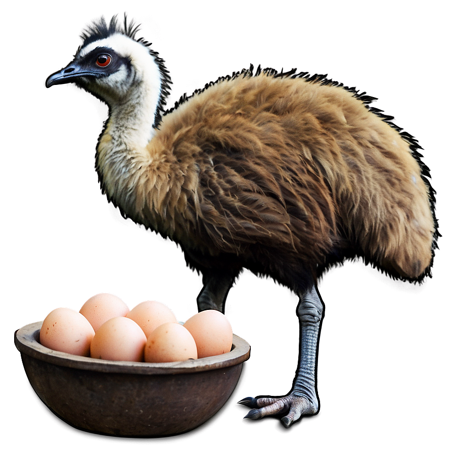 Emu With Eggs Png Idp