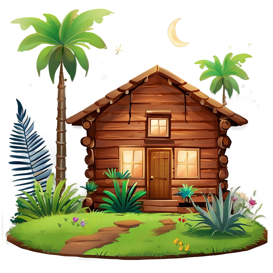 Encanto House Cozy Night Png Tro