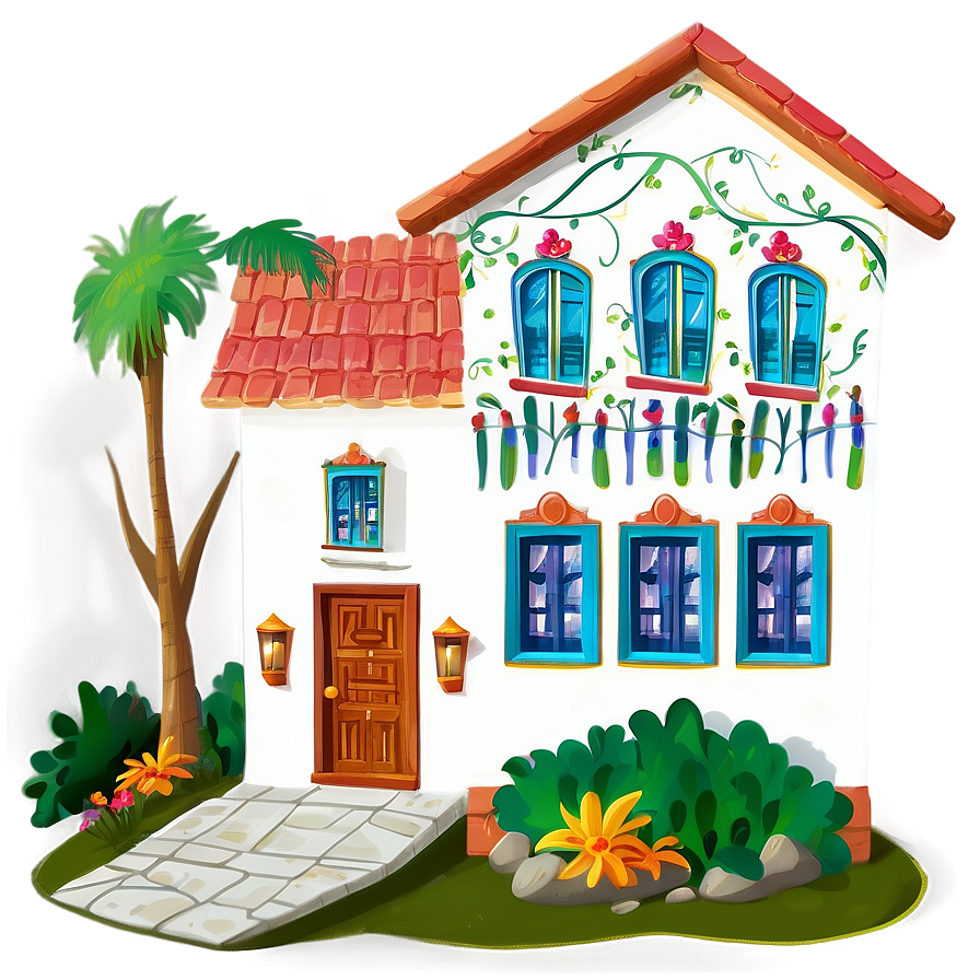 Encanto House Illustration Png Erk