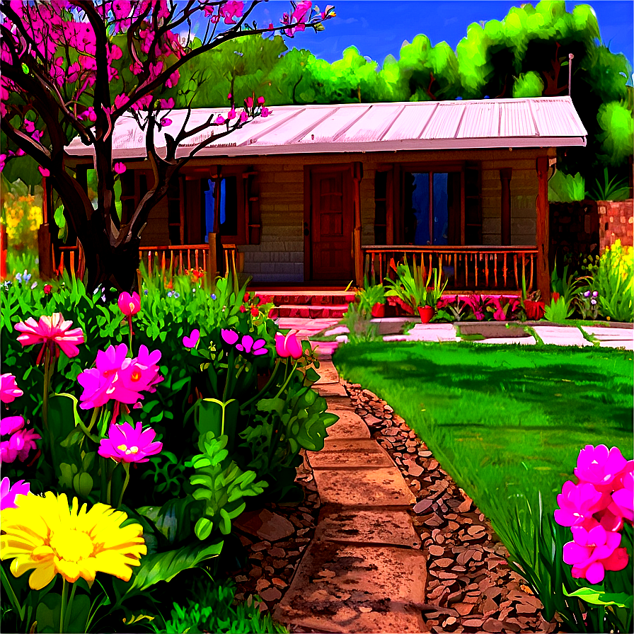 Encanto House In Spring Png Rer20