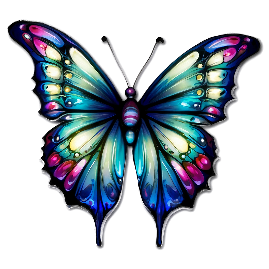 Enchanted 3d Butterfly Png Pnk