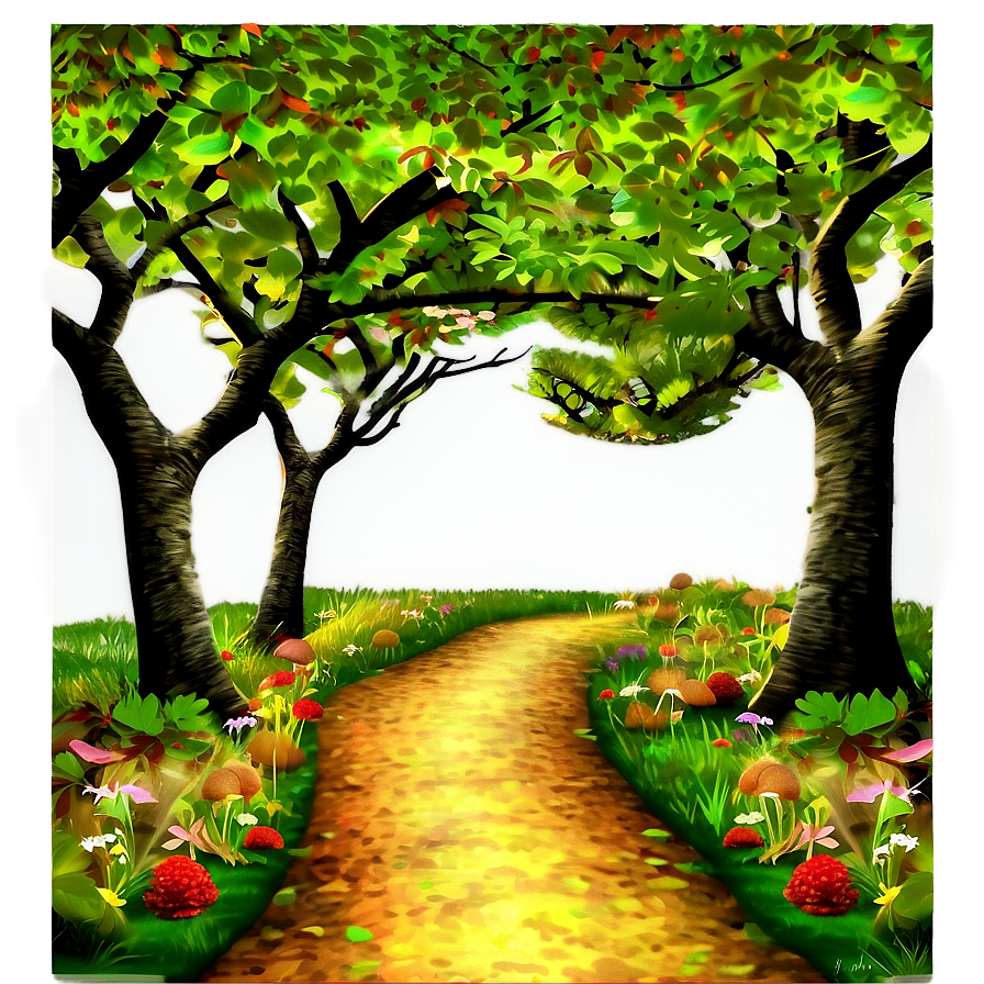 Enchanted Autumn Pathway Png 06112024