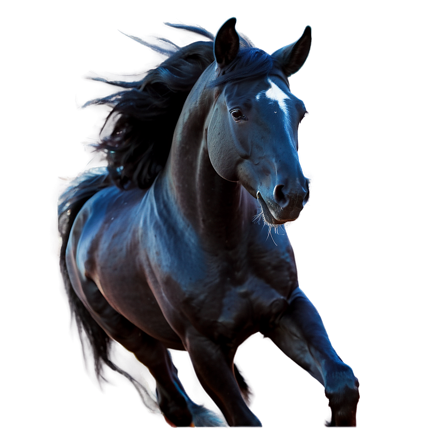 Enchanted Black Horse Magic Png 73