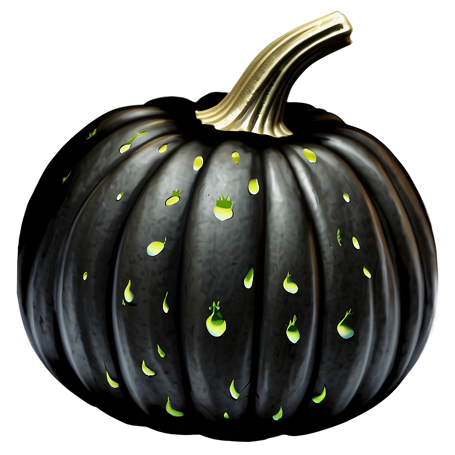 Enchanted Black Pumpkin Png 17