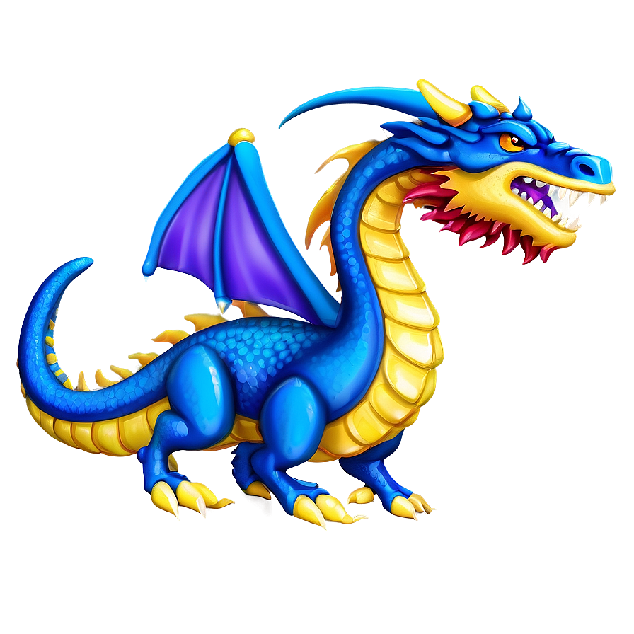 Enchanted Blue Dragon Png Xix