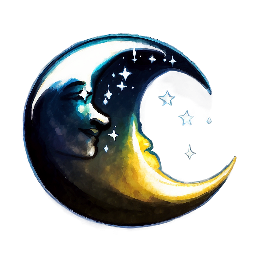 Enchanted Crescent Moon Png 93