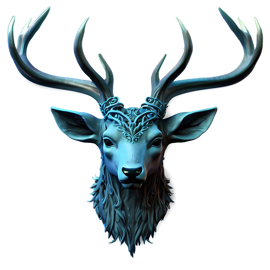 Enchanted Deer Head Fairy Tale Png Nua