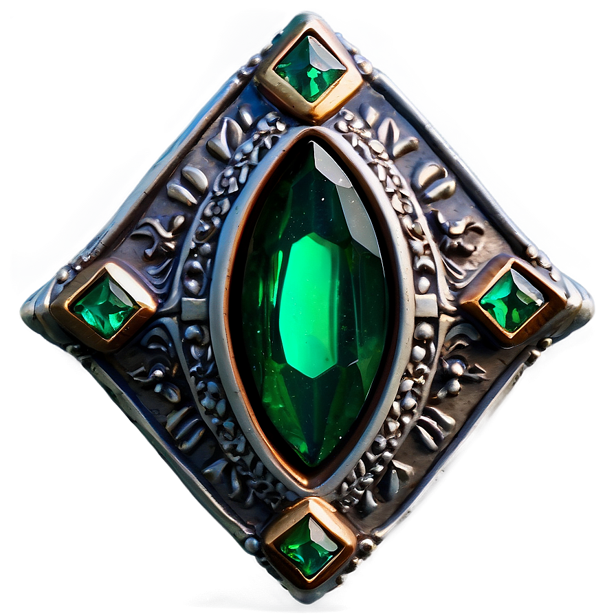 Enchanted Emerald Talisman Png 06122024