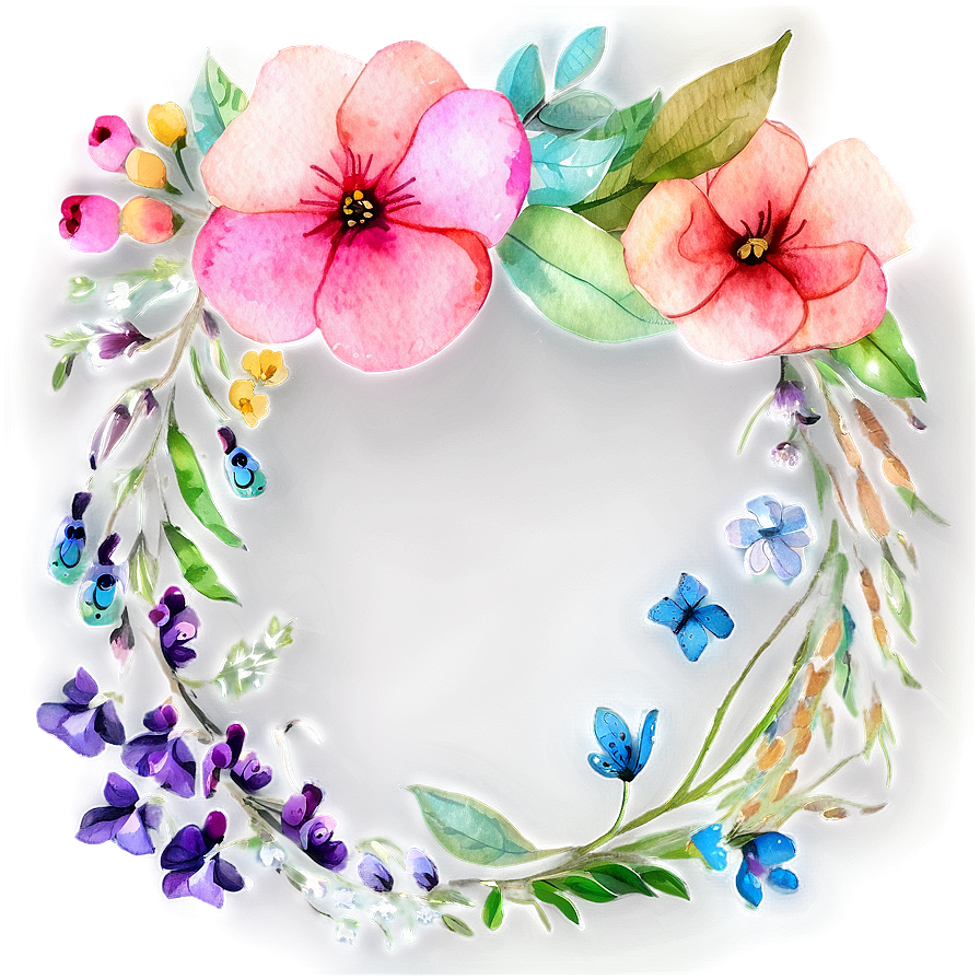 Enchanted Floral Watercolor Png Heh55