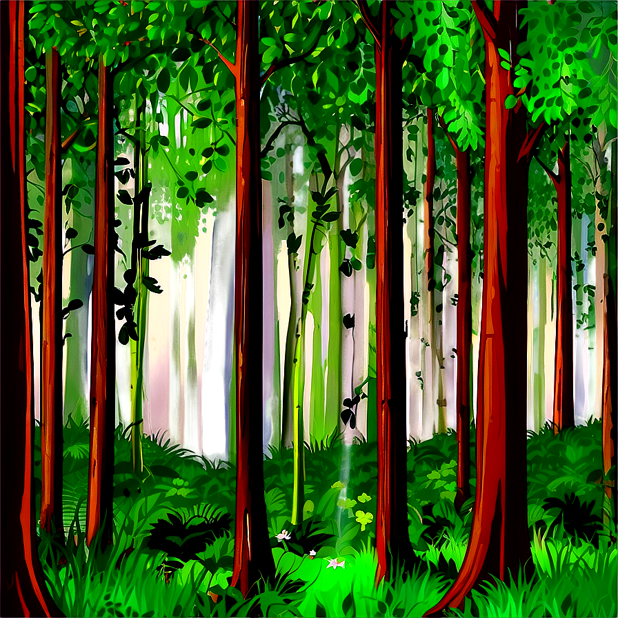 Enchanted Forest Background Clipart Png 06262024